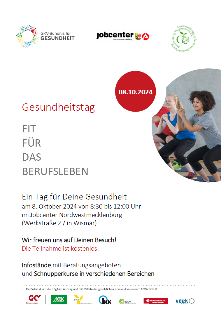 Sie betrachten gerade Gesundheitstag – FIT FÜR DAS BERUFSLEBEN